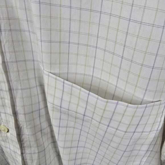Burberry London American Made LS Gingham Print Button Down Dress Shirt 16.5 - Picture 5 of 7